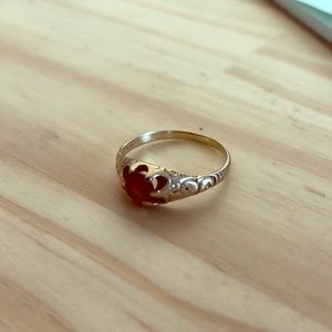 Antique garnet ring